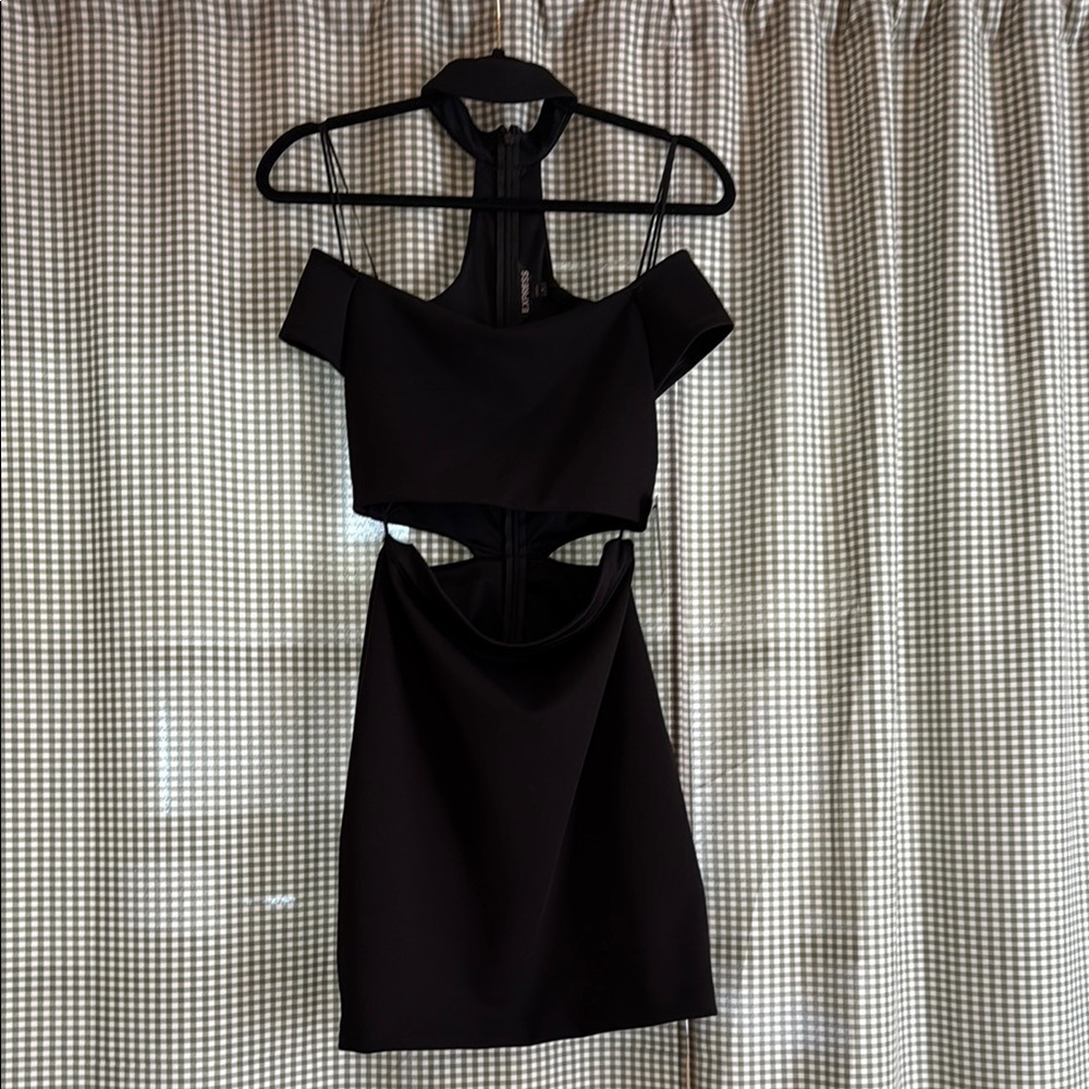 NWT Express Black Backless Bodycon Dress